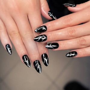 schwarze-almond-ngel-mit-weissen-abstract-linien-die-perfekte-kombination-aus-eleganz-und-moderne