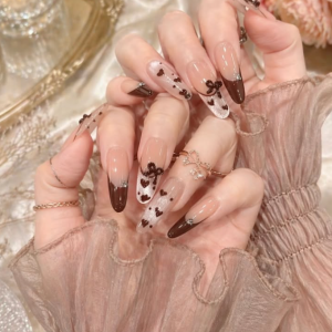 chocolate-heart-french-ngel-mit-3d-schleifen-in-rostock-romantische-luxus-nail-art-bei-ruby-nails